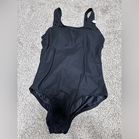 ARTESANDS One Piece Swimsuit MULTI CUP Built In Bra Lined Scoop Neck Black 10 - Picture 16 of 16